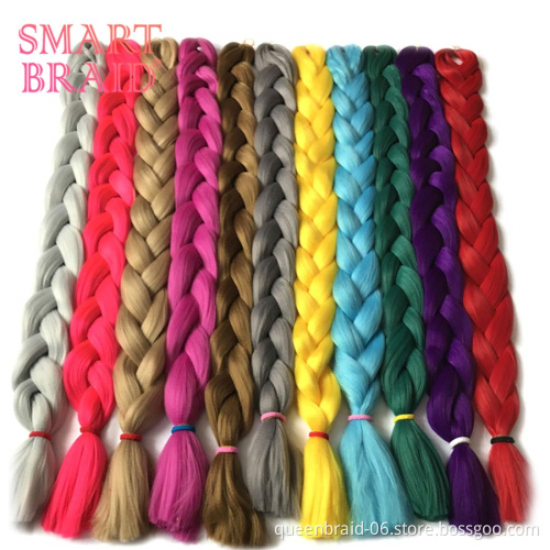 Jumbo Braid Hair Extensions Afro Braiding Box Braids African Long Synthetic Fiber 41inch 165g